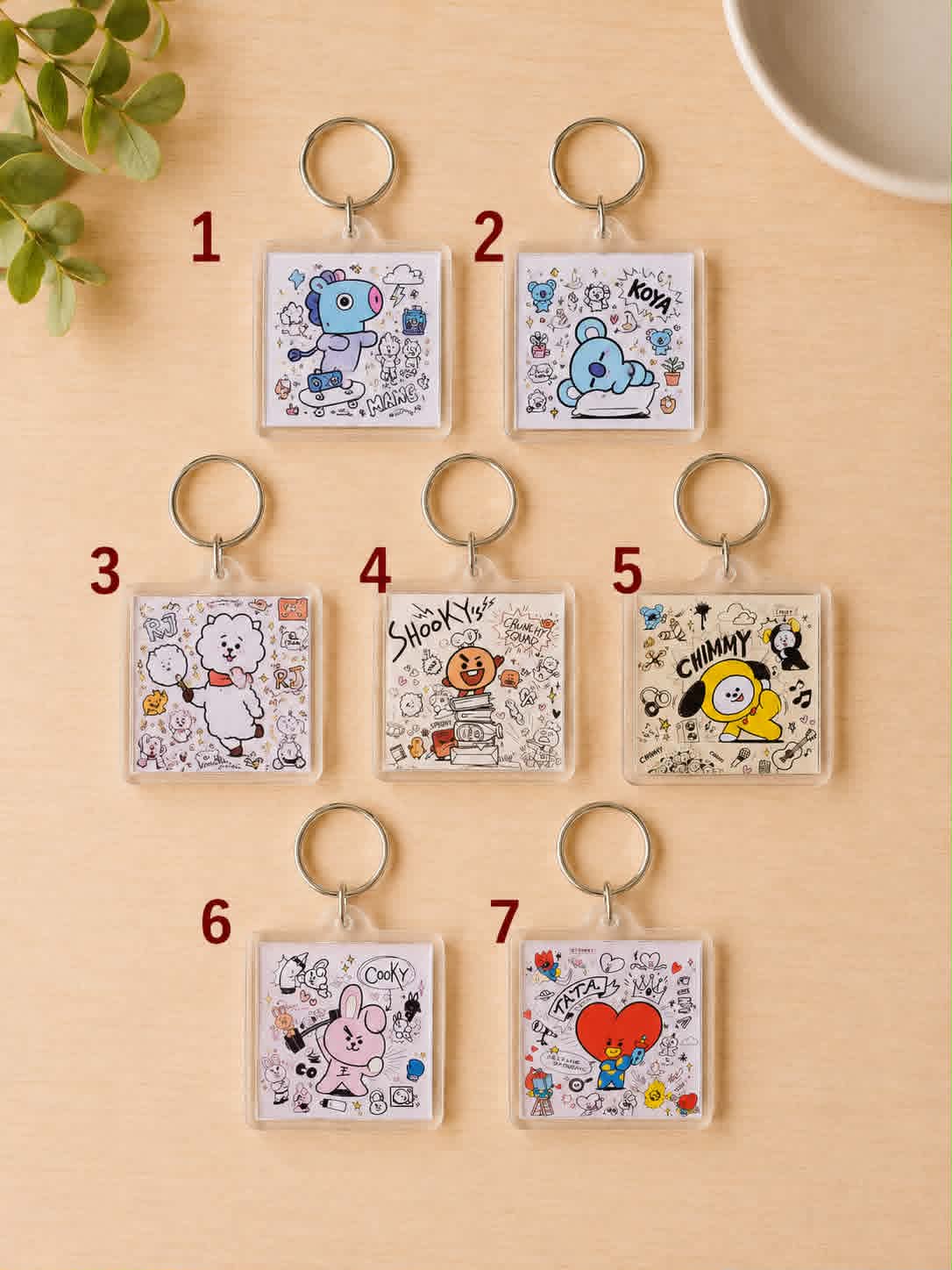 BT21 keychains