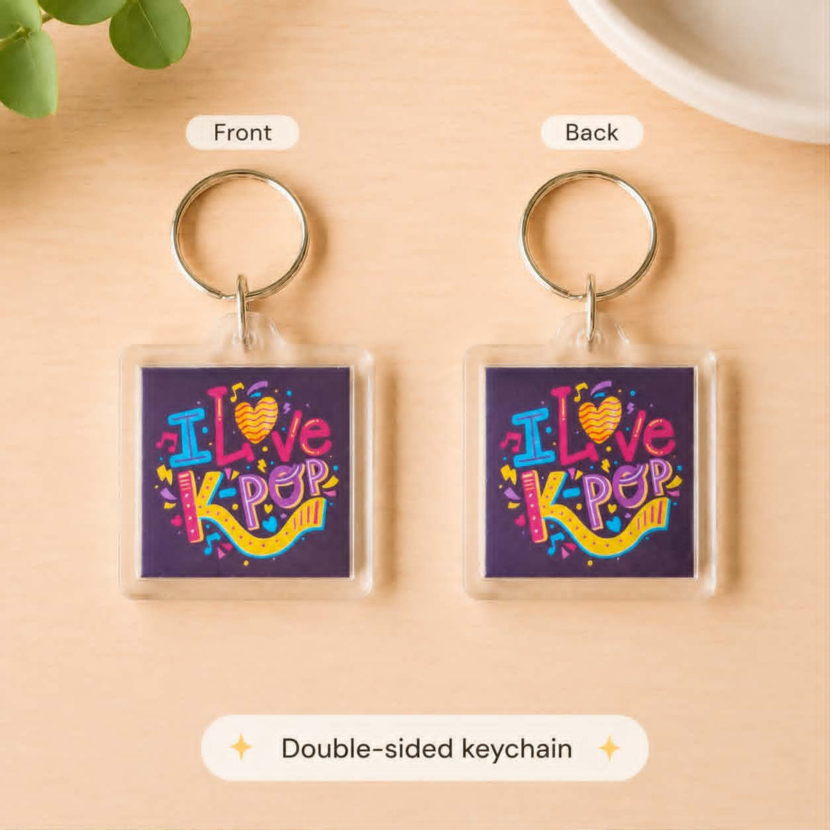 I love kpop keychain