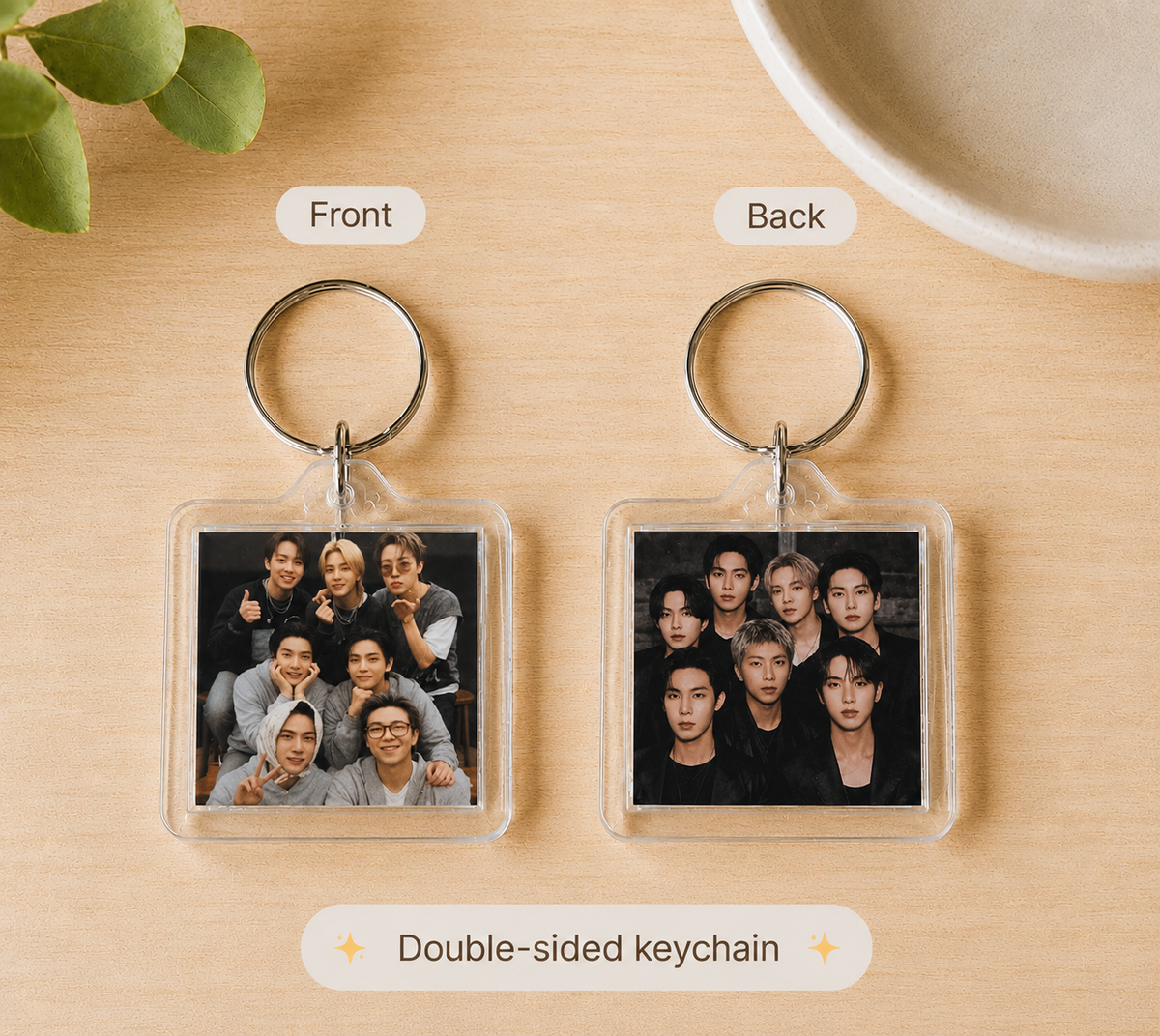 BTS group keychain