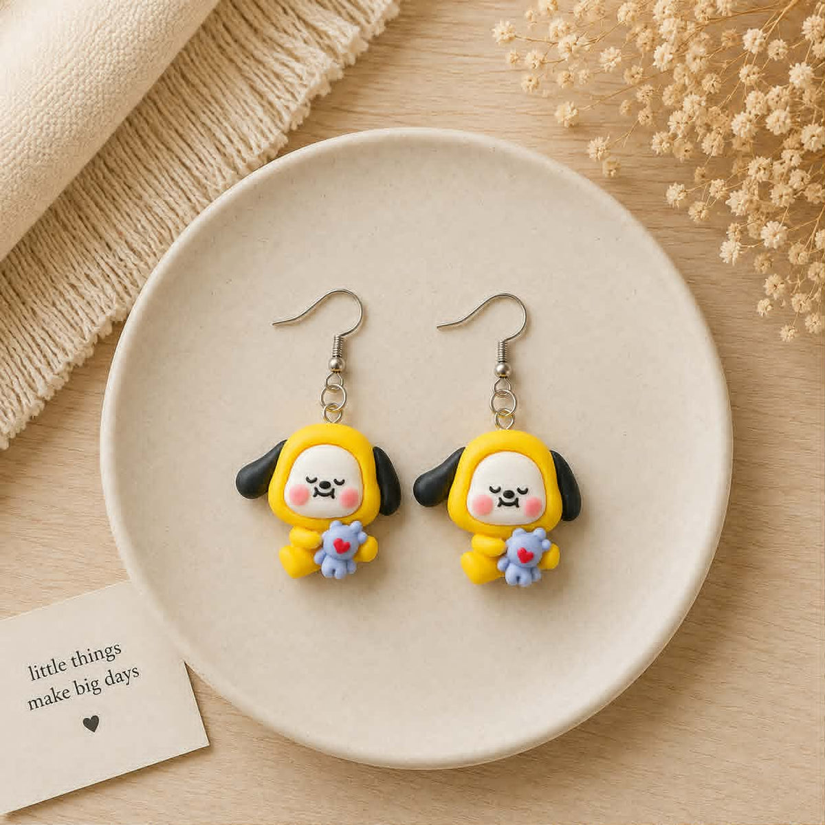 BT21 Character Earrings – Choose Your Design