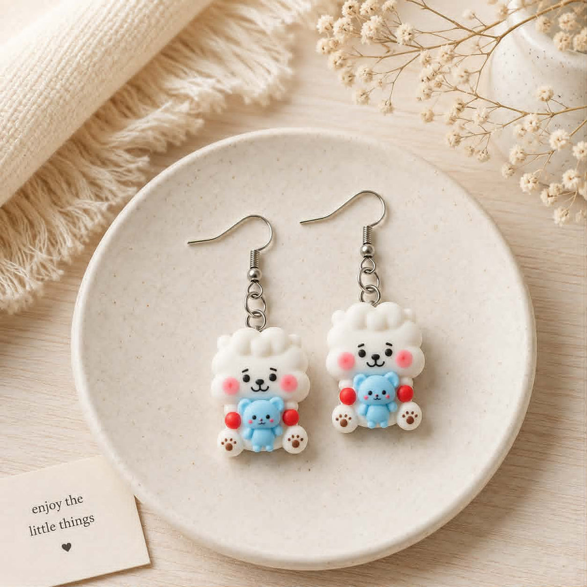 BT21 Character Earrings – Choose Your Design